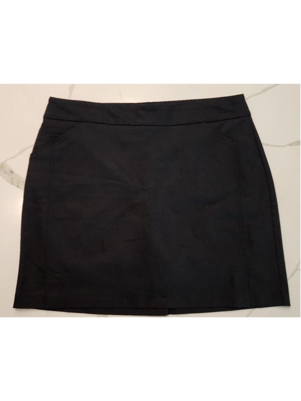 S.C. & CO. Black XL Skort Built-In Shorts Front Pockets Stretch Sportswear